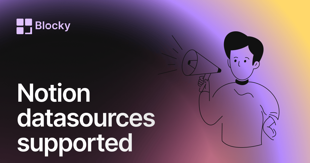 Blocky Supports the Notion Data Sources API