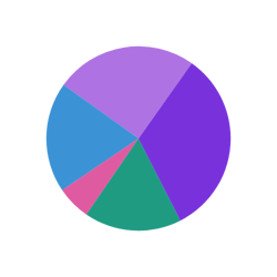 Normal pie chart widget