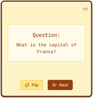 Retro Flashcards