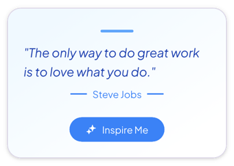 Inspirational quotes widget