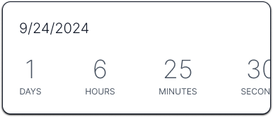 Minimalist Countdowns