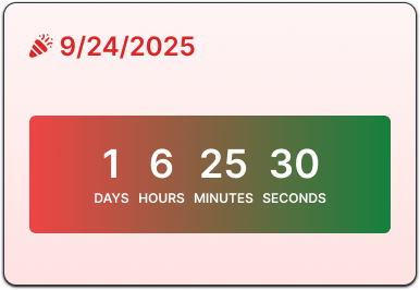 Holiday Countdowns
