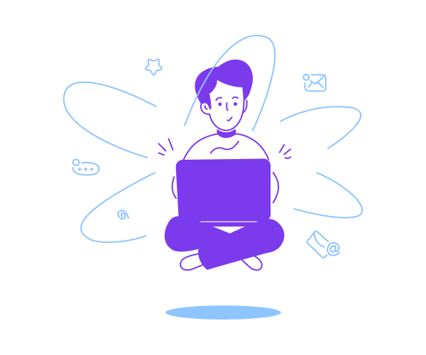 Notion-style account illustration